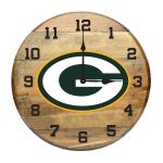 Green Bay Packers Authentic Oak Barrel Wall Clock