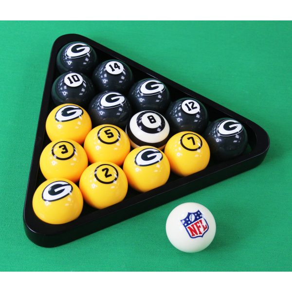 Green Bay Packers Billiard Ball Set Regulation Size and Weight 4