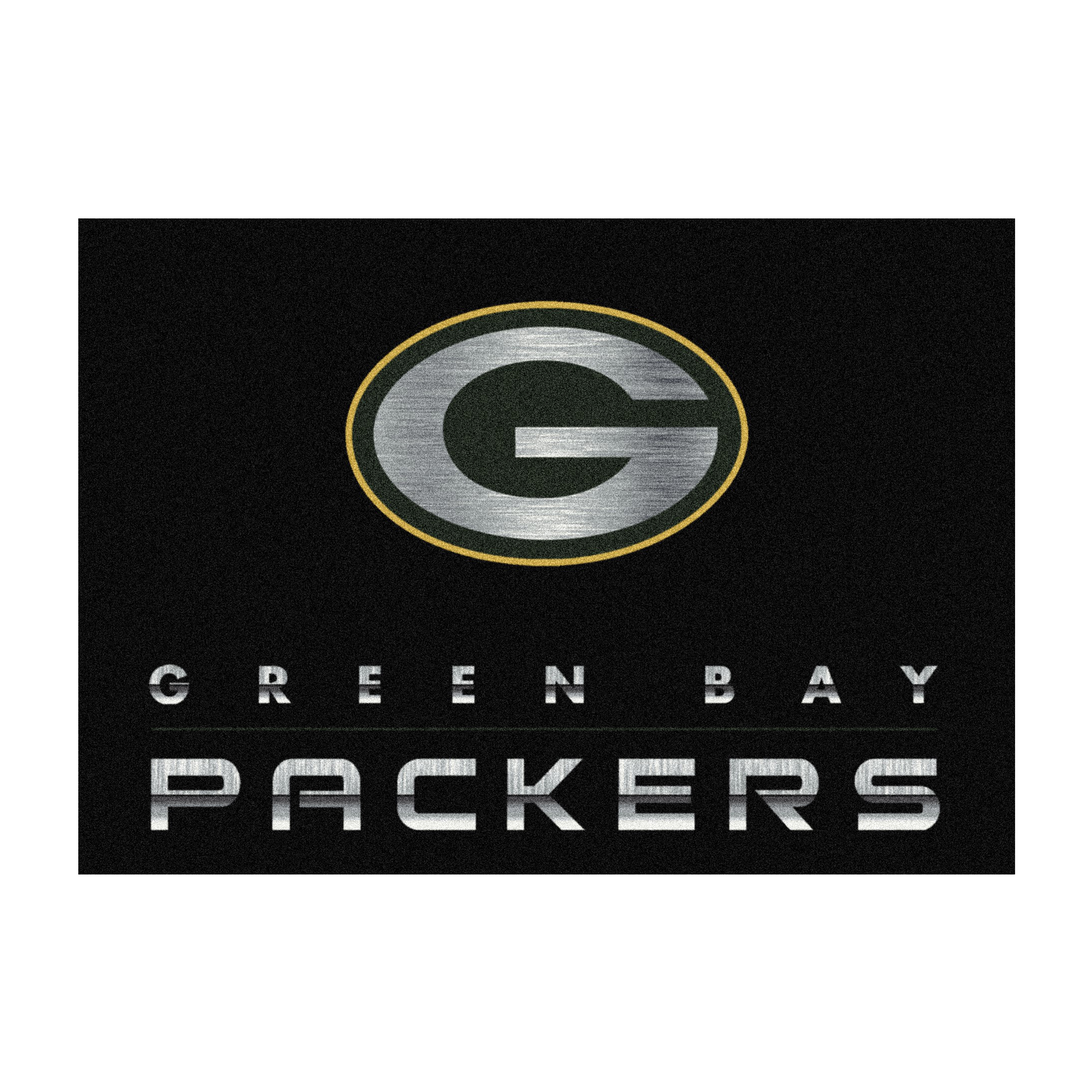 Green Bay Packers Chrome 6x8 Officially Licensed Area Rug