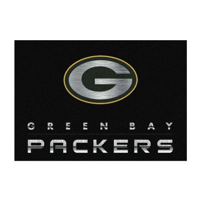 Green Bay Packers Chrome 8x11 Area Rug