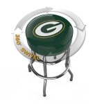 Green Bay Packers Chrome Logo Bar Stool