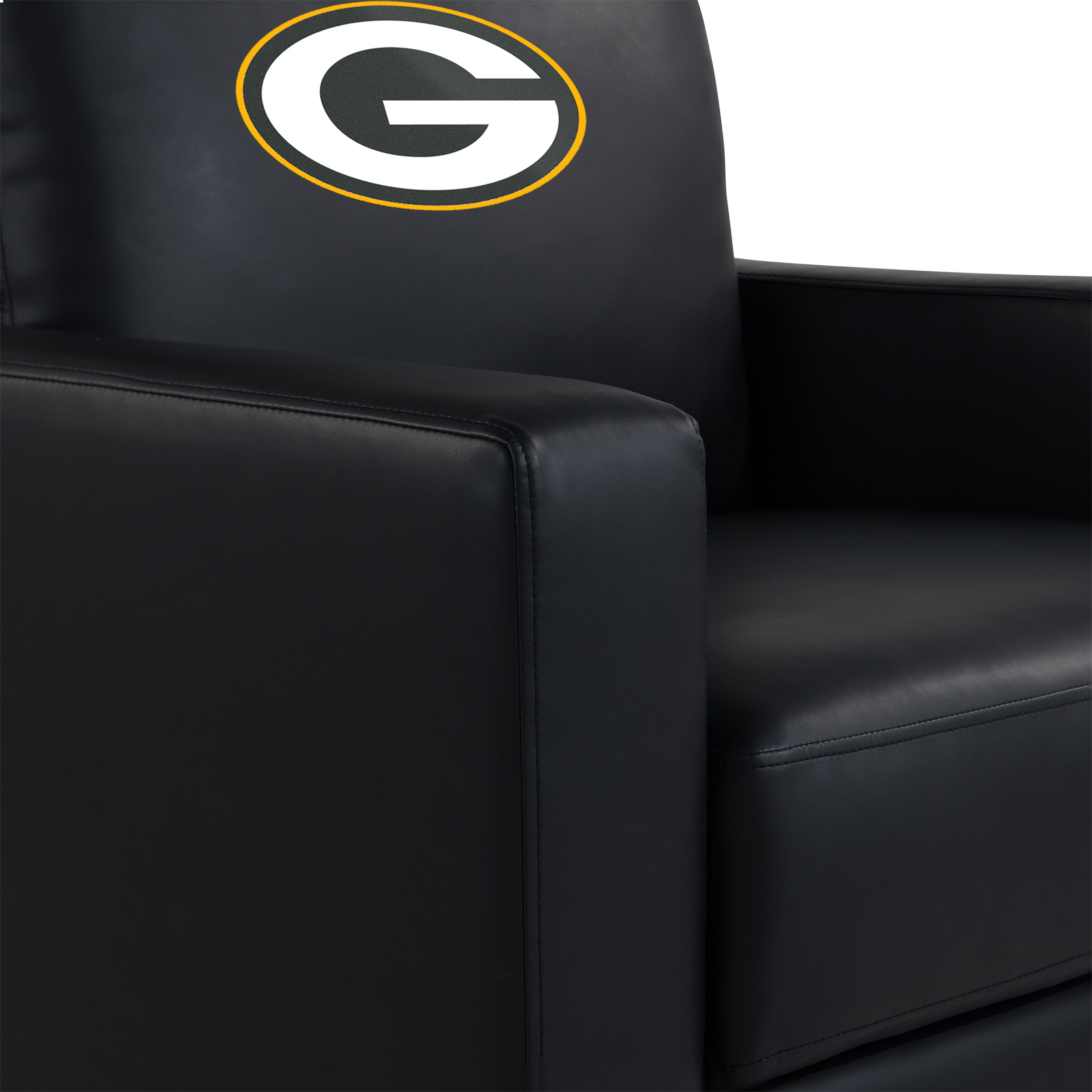 Green Bay Packers Embroidered Faux Leather Game Day Chair 6 Green Bay Packers Embroidered Faux Leather Game Day Chair - Image 6