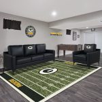 Green Bay Packers Embroidered Faux Leather Game Day Sofa