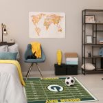Green Bay Packers Homefield 4x6 Area Rug Football Field Style