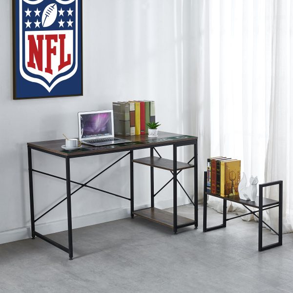 Green Bay Packers Industrial Desk with Shelves 5