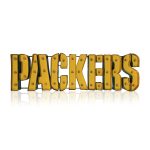 Green Bay Packers Lighted Recycled Metal Logo Sign NFL Licensed