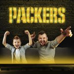 Green Bay Packers Lighted Recycled Metal Logo Sign NFL Licensed