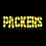 Green Bay Packers Lighted Recycled Metal Logo Sign NFL Licensed