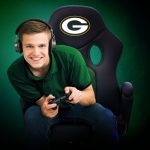 Green Bay Packers Modern Mesh Swivel Adjustable Game Chair