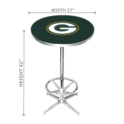 Green Bay Packers NFL Licensed Chrome Pub Table