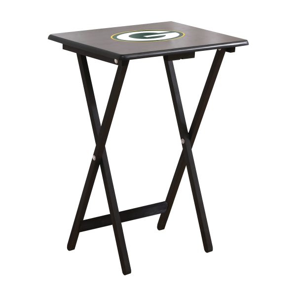Green Bay Packers NFL TV Tray Set with Stand 2