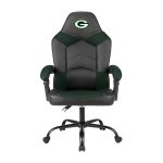 Green Bay Packers Oversized Gaming Office Chair with Storage Pouch