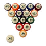 Green Bay Packers Polyester Retro Billiard Ball Set