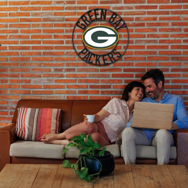 Green Bay Packers Wrought Iron Wall Art 24 inch 1