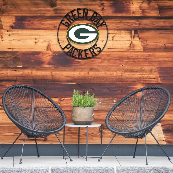 Green Bay Packers Wrought Iron Wall Art 24 inch 3