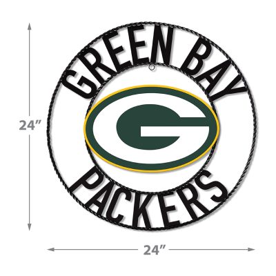 Green Bay Packers Wrought Iron Wall Art 24 inch