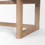 Grier 62.0L x 22.0W x 30.0H Light Brown Solid Wood W/Cane Office Desk