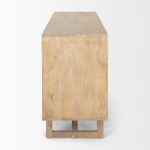 Grier 72.0L x 18.75W x 31.5H Light Brown Solid Wood W/Cane Sideboard