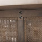 Grier 84L Medium Brown Wood w/ Cane Dining Table