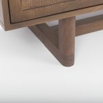 Grier Medium Brown Solid Wood W/Cane Sideboard