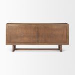 Grier Medium Brown Solid Wood W/Cane Sideboard