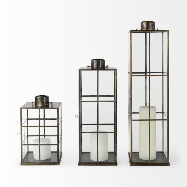 Grimwig Large 8L x 8W x 31H LANTERN WSHEET BASE WITHOUT BEVEL 8