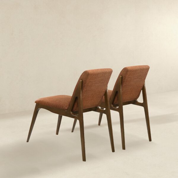 GrivelleOrangeFabricDiningChair 5