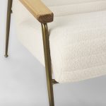Grosjean Cream Boucle Accent Chair
