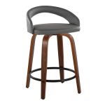 Grotto 24 Contemporary Swivel Grey Counter Stools (Set of 2) 14 Grotto 24 Contemporary Swivel Grey Counter Stools (Set of 2)