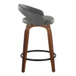 Grotto 24 Contemporary Swivel Grey Counter Stools (Set of 2) 15 Grotto 24 Contemporary Swivel Grey Counter Stools (Set of 2)