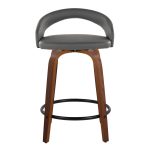 Grotto 24 Contemporary Swivel Grey Counter Stools (Set of 2) 18 Grotto 24 Contemporary Swivel Grey Counter Stools (Set of 2)