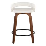 Grotto 24" Contemporary Swivel White Counter Stools (Set of 2) 17 Grotto 24" Contemporary Swivel White Counter Stools (Set of 2)
