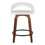 Grotto 24" Contemporary Swivel White Counter Stools (Set of 2) 18 Grotto 24" Contemporary Swivel White Counter Stools (Set of 2)