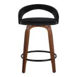 Grotto 24-Inch Black Velvet Contemporary Swivel Counter Stools (Set of 2) 18 Grotto 24-Inch Black Velvet Contemporary Swivel Counter Stools (Set of 2)