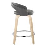 Grotto 24-Inch Grey Contemporary Swivel Counter Stool (Set of 2) 15 Grotto 24-Inch Grey Contemporary Swivel Counter Stool (Set of 2)