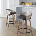 Grotto 24-Inch Light Grey Contemporary Swivel Counter Stool (Set of 2) 14 Grotto 24-Inch Light Grey Contemporary Swivel Counter Stool (Set of 2)