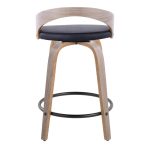 Grotto 24-Inch Light Grey Contemporary Swivel Counter Stool (Set of 2) 21 Grotto 24-Inch Light Grey Contemporary Swivel Counter Stool (Set of 2)