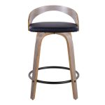 Grotto 24-Inch Light Grey Contemporary Swivel Counter Stool (Set of 2) 22 Grotto 24-Inch Light Grey Contemporary Swivel Counter Stool (Set of 2)