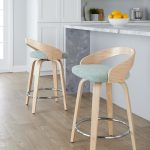 Grotto 24 Light Green Contemporary Swivel Counter Stools (Set of 2) 13 Grotto 24 Light Green Contemporary Swivel Counter Stools (Set of 2)