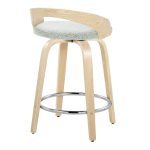 Grotto 24 Light Green Contemporary Swivel Counter Stools (Set of 2) 20 Grotto 24 Light Green Contemporary Swivel Counter Stools (Set of 2)