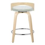 Grotto 24 Light Green Contemporary Swivel Counter Stools (Set of 2) 21 Grotto 24 Light Green Contemporary Swivel Counter Stools (Set of 2)