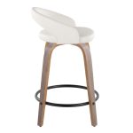 Grotto 24 Light Grey Contemporary Swivel Counter Stools (Set of 2) 11 Grotto 24 Light Grey Contemporary Swivel Counter Stools (Set of 2)