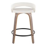Grotto 24 Light Grey Contemporary Swivel Counter Stools (Set of 2) 13 Grotto 24 Light Grey Contemporary Swivel Counter Stools (Set of 2)