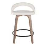 Grotto 24 Light Grey Contemporary Swivel Counter Stools (Set of 2) 14 Grotto 24 Light Grey Contemporary Swivel Counter Stools (Set of 2)