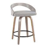 Grotto 24 Light Grey Swivel Counter Stools (Set of 2) 13 Grotto 24 Light Grey Swivel Counter Stools (Set of 2)