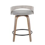 Grotto 24 Light Grey Swivel Counter Stools (Set of 2) 16 Grotto 24 Light Grey Swivel Counter Stools (Set of 2)