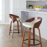 Grotto 24 Mid-Century Modern Cream Swivel Counter Stool (Set of 2) 14 Grotto 24 Mid-Century Modern Cream Swivel Counter Stool (Set of 2)