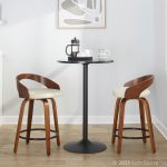 Grotto 24 Mid-Century Modern Cream Swivel Counter Stool (Set of 2) 16 Grotto 24 Mid-Century Modern Cream Swivel Counter Stool (Set of 2)