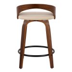 Grotto 24 Mid-Century Modern Cream Swivel Counter Stool (Set of 2) 21 Grotto 24 Mid-Century Modern Cream Swivel Counter Stool (Set of 2)