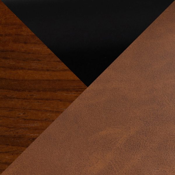 Grotto 24 Walnut Contemporary Camel Swivel Counter Stools Set of 2 9